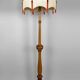 Important Art Deco carved oak floor lamp, France, circa 1920