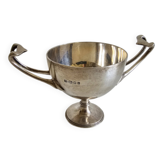 George V Style Solid Silver Cup / Bowl / Cream Pot Sugar Bowl, John & D
