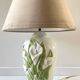Lampe italienne fleurs d'arum vintage