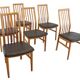 Set van 6 Kai Kristiansen voor Schou Andersen stoelen 'Lille Arden'