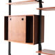 Mid-century italian teak wall unit bookshelf, 1960s