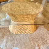 McGuire 1970 Rattan Dining Table