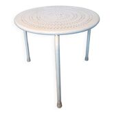 Table basse de jardin en tôle perforée