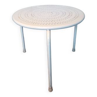 Perforated sheet metal garden coffee table