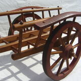 Wooden Toy char a oxen old Dejou