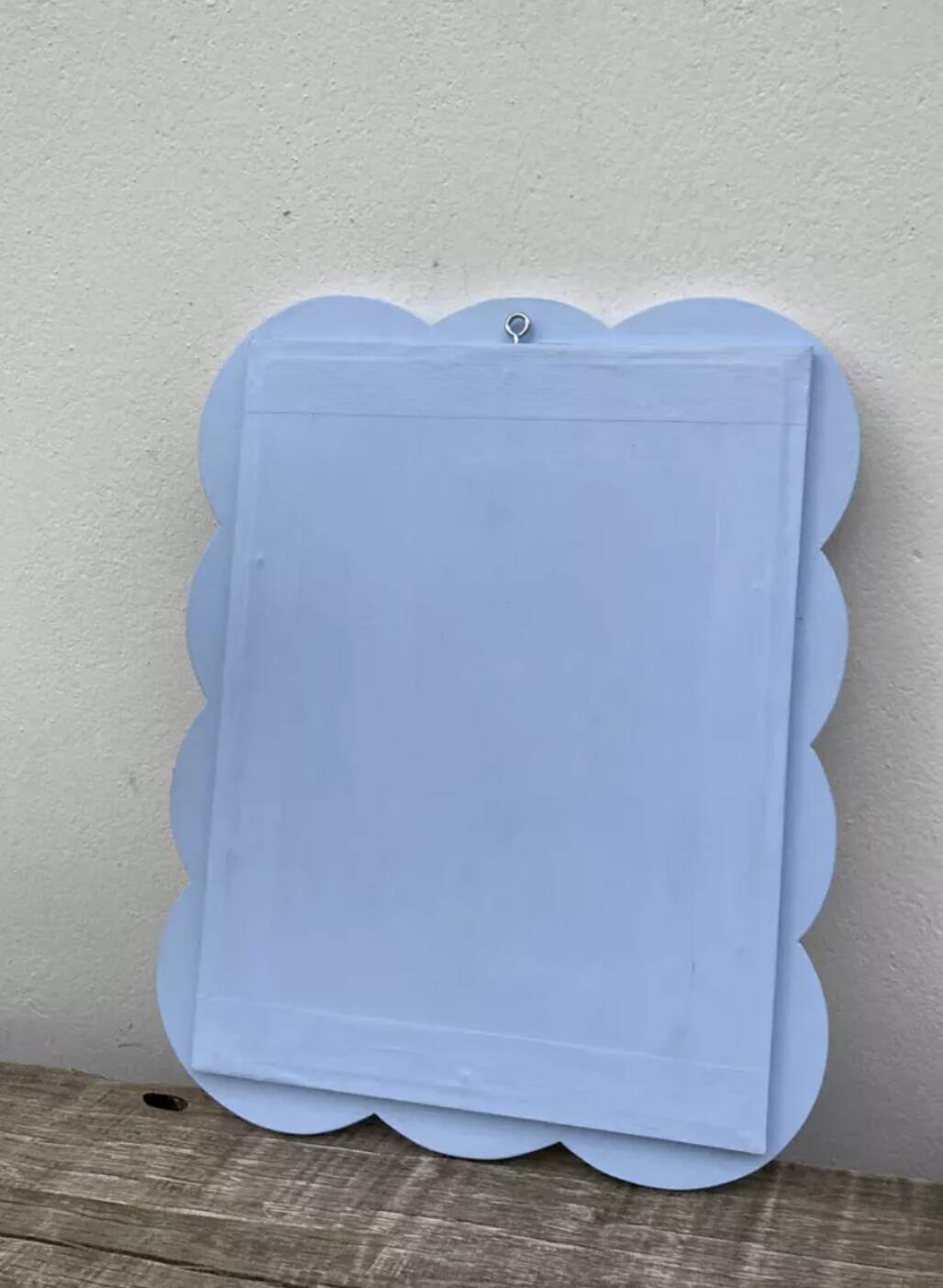 Miroir nuage en bois ondulé