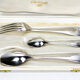 Three-piece birth set "America" — Christofle. 20th century.