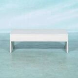 Minimalist television/audio furniture Pastoe q-bus, 1970s design.