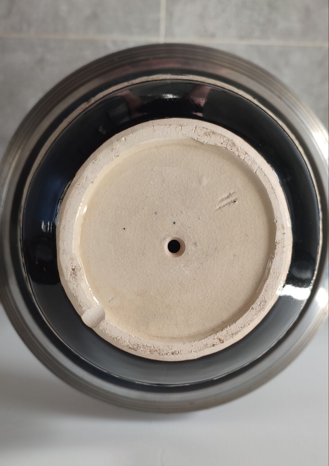 Vintage lamp base "Dong Tam" Ceramic from Vietnam