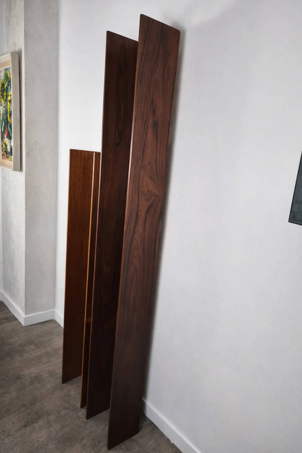 Two rosewood shelves by Wilhelm Renz, Germany, 1960.