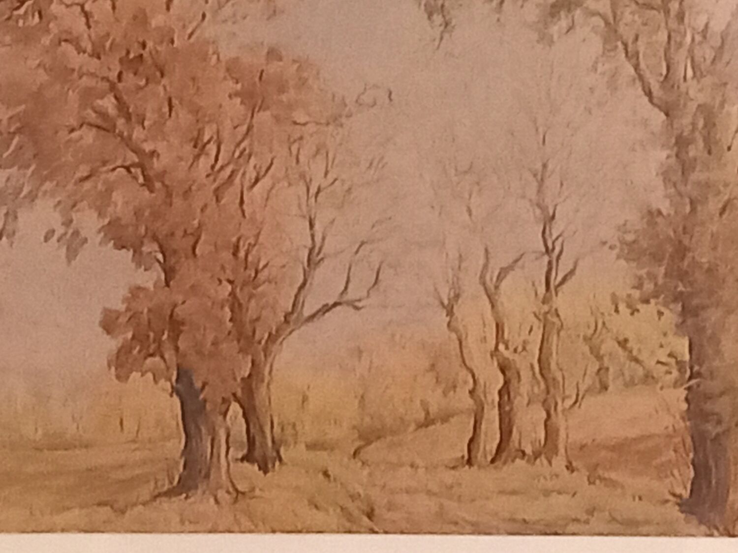 Watercolor signed-landscape