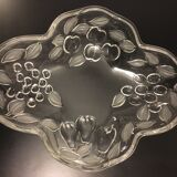 Plat en verre motif fruits