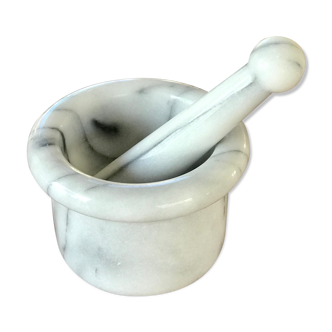 Marble mortar and pestle