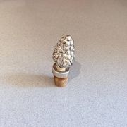 Vintage Sterling Silver Pinecone Wine Bottle Stopper Luxury Barware Accent Home