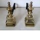 Paire de chenets vintage.