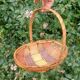 Retro egg wicker basket