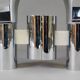 Pair of vintage chrome wall lights