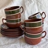 6 tasses à thé/café en céramique