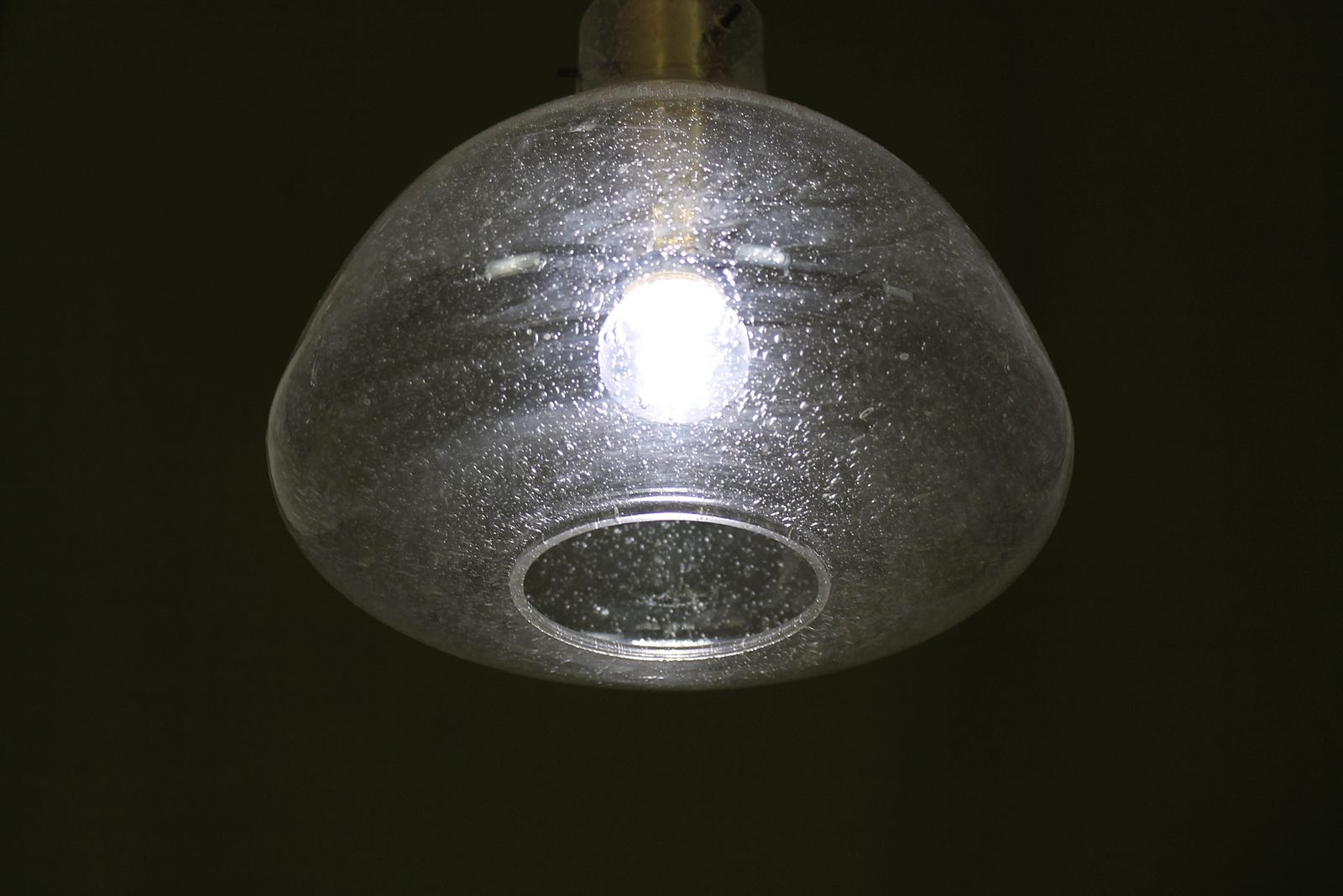 Midcentury Pendant Light by Glashütte Limburg Germany, 1970s