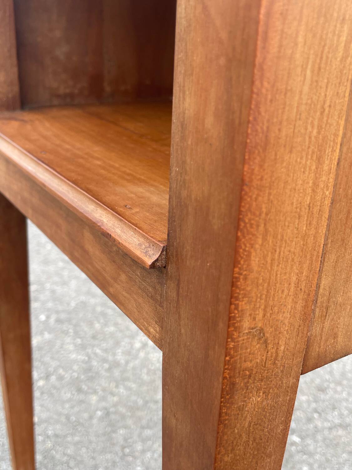 Classic solid wood bedside table