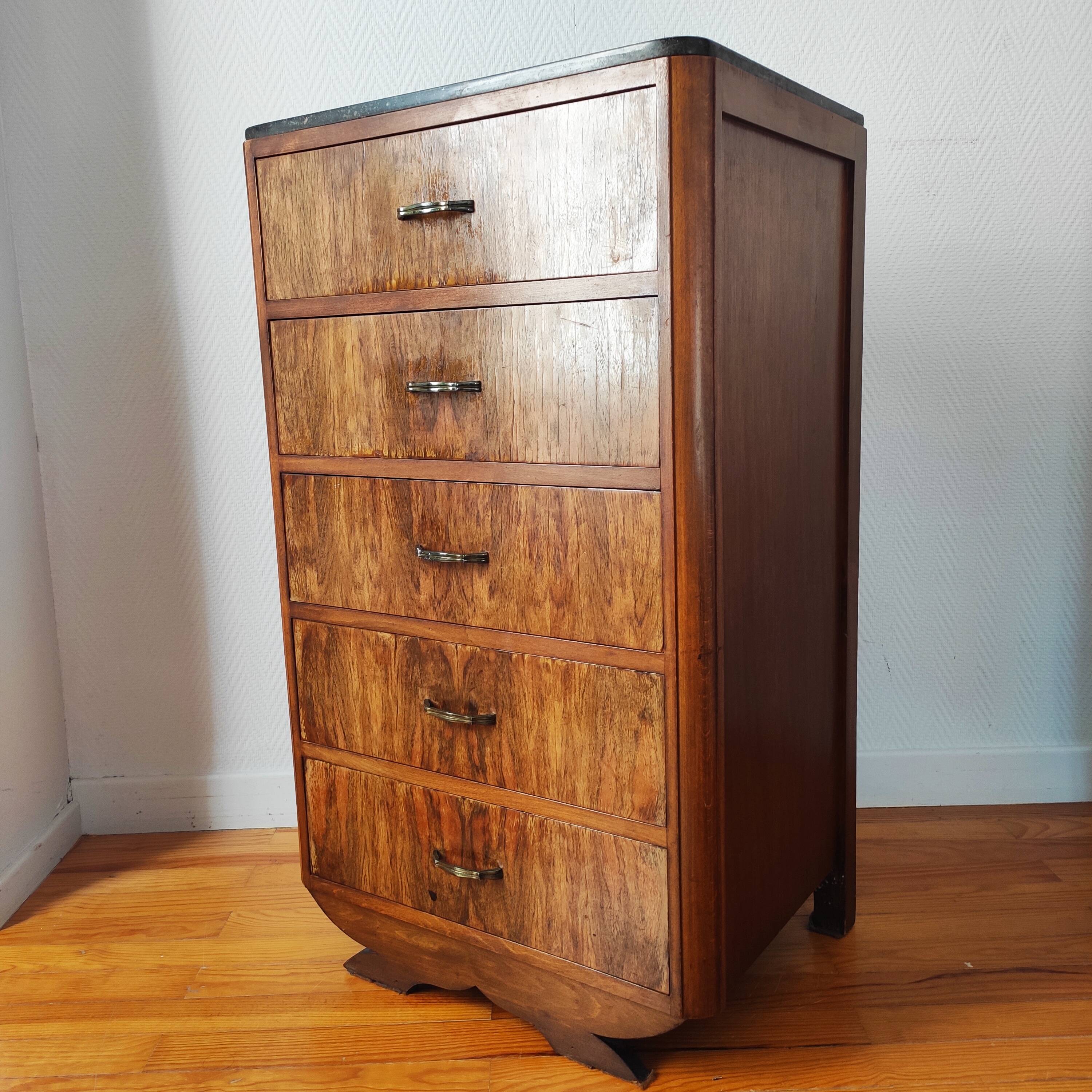 High art deco chest of drawers