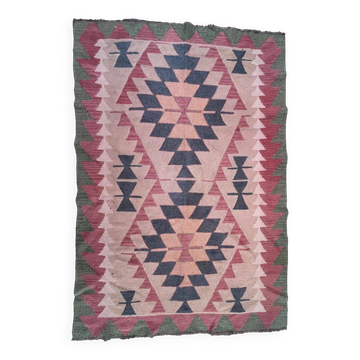 Vintage Turkish kilim rug 170x117 cm wool kelim medium