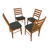 Danish Teak Dining Chairs by Korup Stolefabrik, 1970s, Set of 4