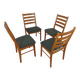 Danish Teak Dining Chairs by Korup Stolefabrik, 1970s, Set of 4