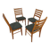 Danish Teak Dining Chairs by Korup Stolefabrik, 1970s, Set of 4
