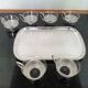 Silver coffee set and glass schott mainz 1970