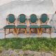 4 chaises vintage de bistrot parisien