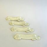 Set of 4 Art Deco knife rests, Primavera workshop