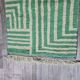 Handmade natural wool rug, size 140 x 260 cm.