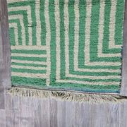 Handmade natural wool rug, size 140 x 260 cm.