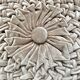 Vintage pleated velvet cushion