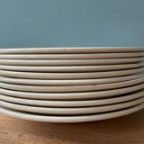 Set of 11 plates h.b.c. montereau, vernon model