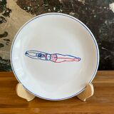 Hand-painted plate - Naiade