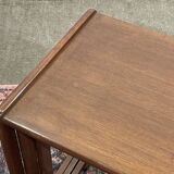 Set of 3 English teak nesting tables from the 1970s