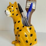 Pot leopard ceramic cache vintage