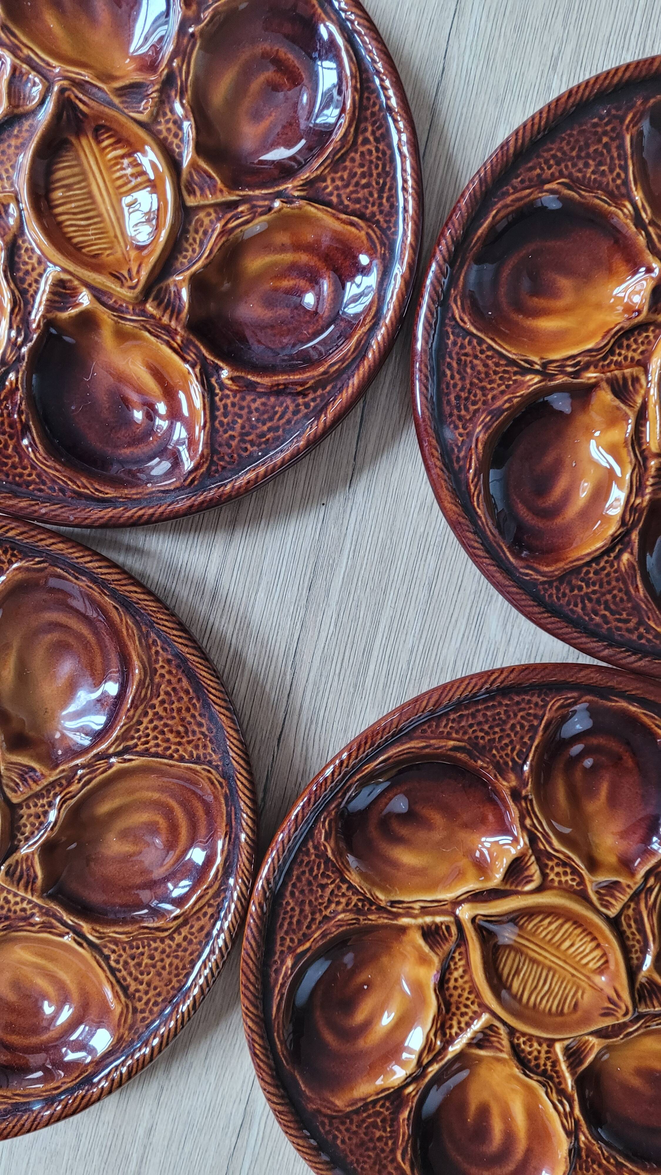 La Redoute x Selency set of 4 oyster plates