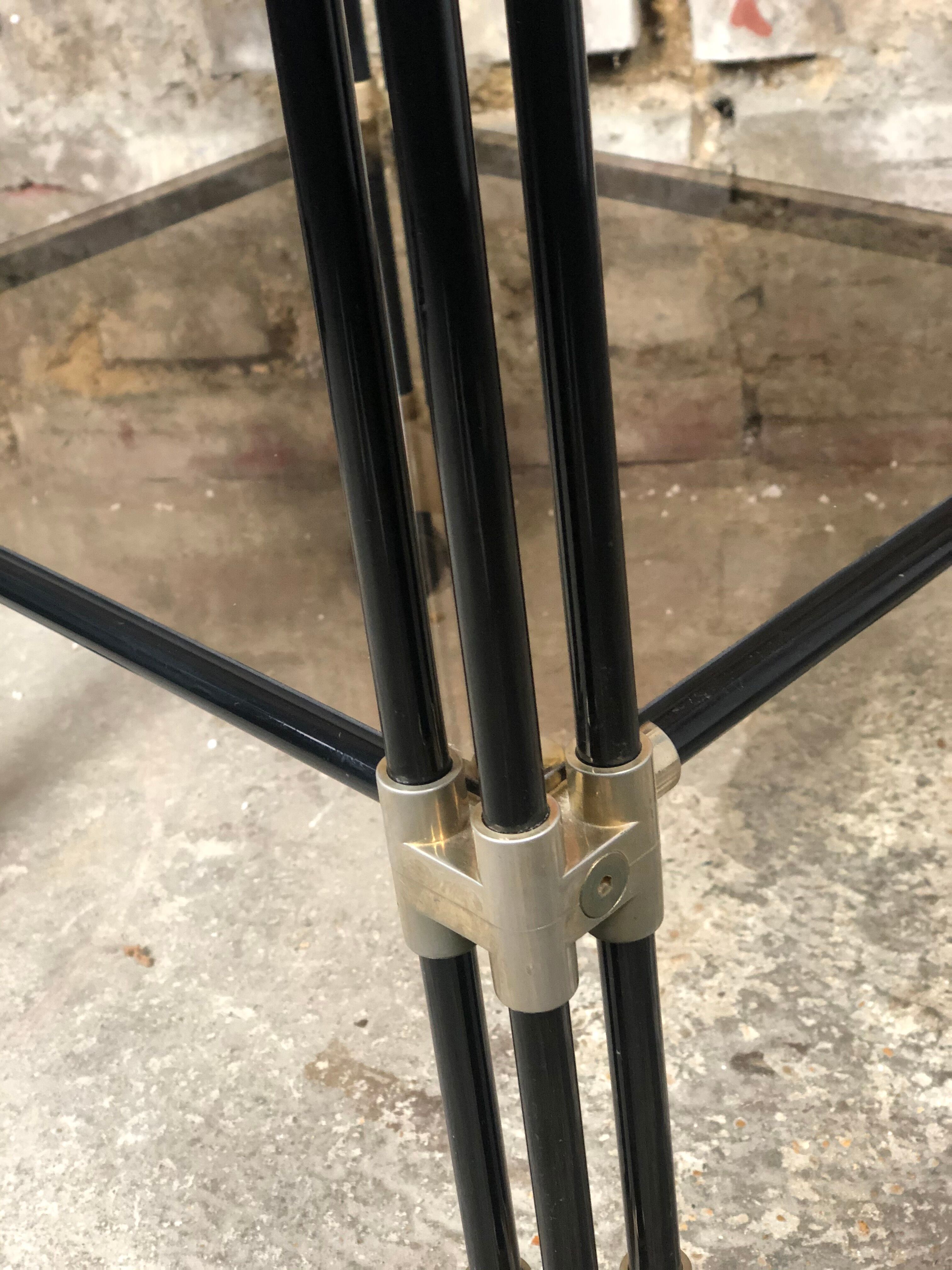 70'S 2-tray 70'S tube brass dessert/rolling table