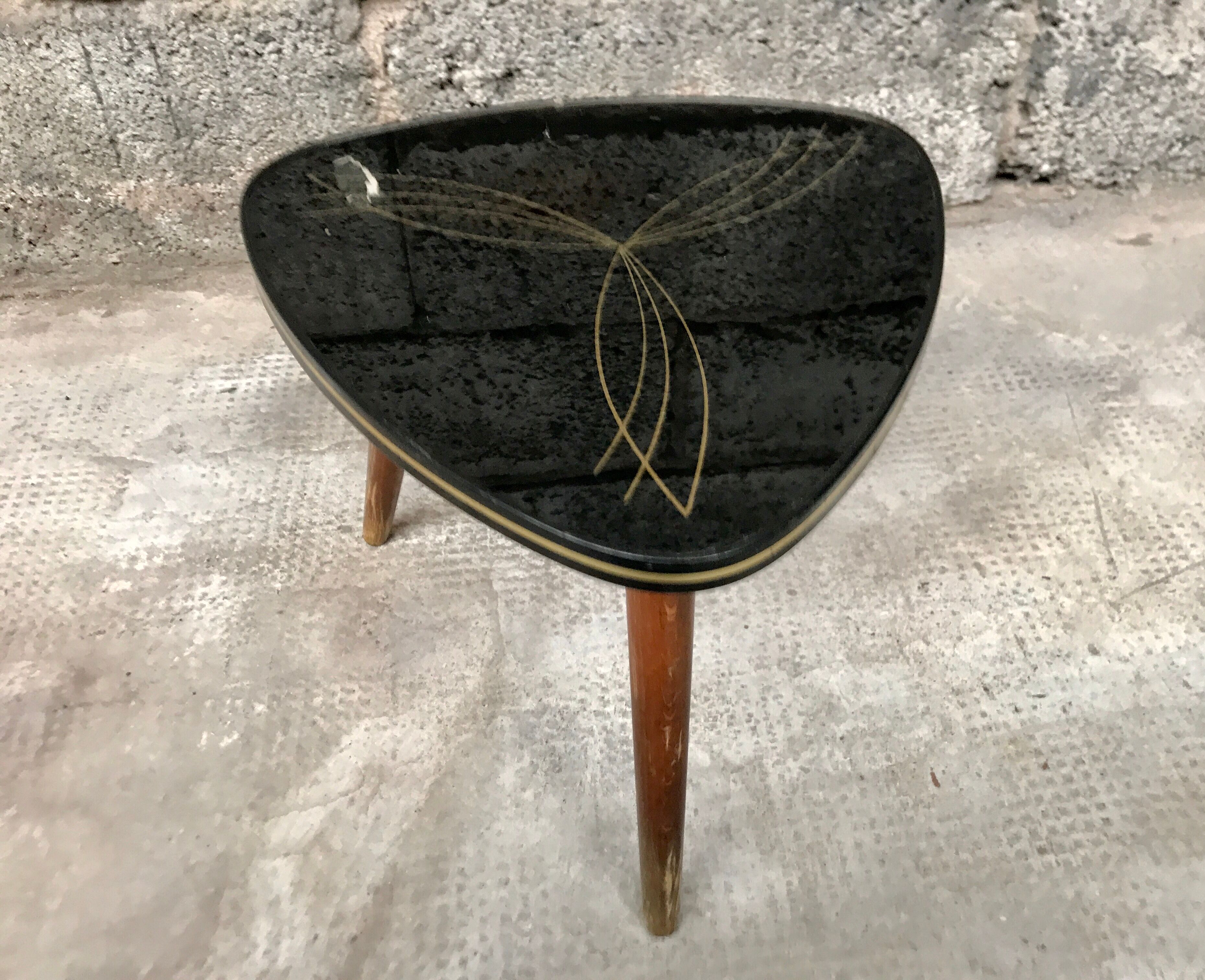 Triangular side table