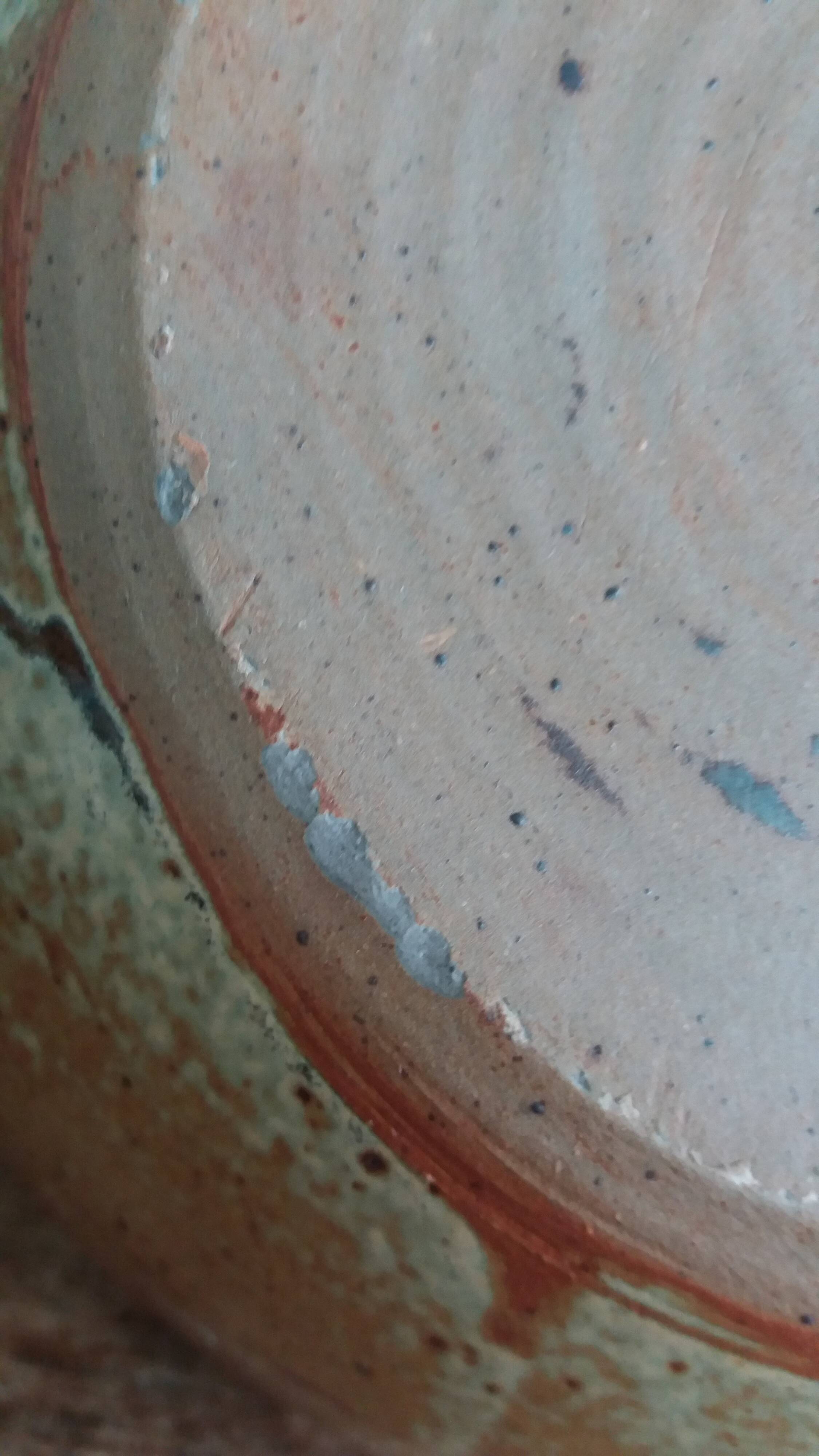 Stoneware salad bowl from Puisaye, signed Jean-Pierre Prud’homme