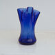 Vase étoile en verre bleu