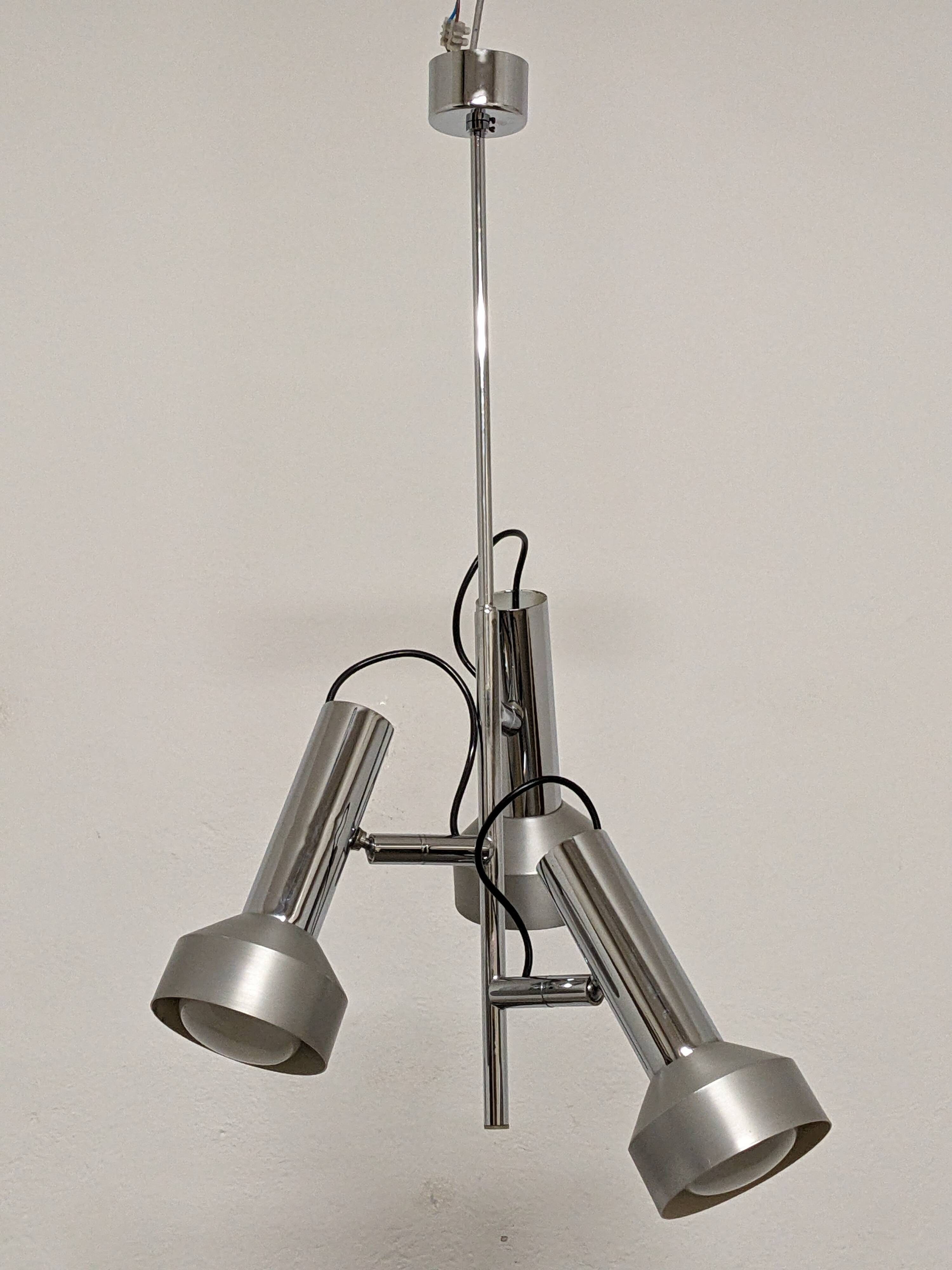 3-spot chandelier by Staff Leuchten, Germany, 1960s/1970s