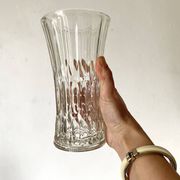 Vintage molded glass vase