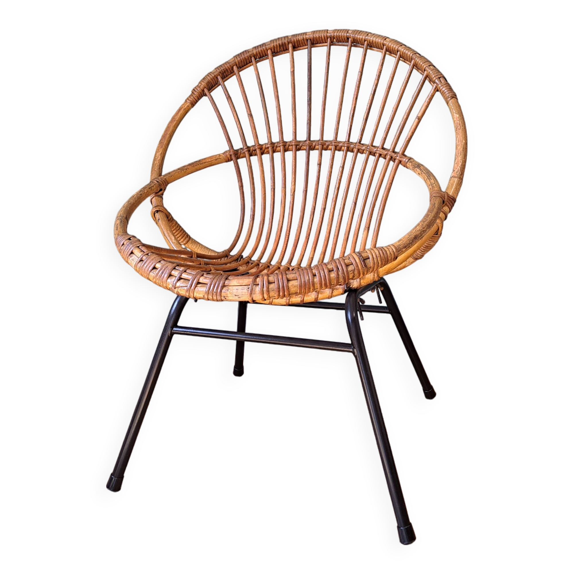Rattan armchair