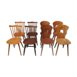 mismatched bistro chairs