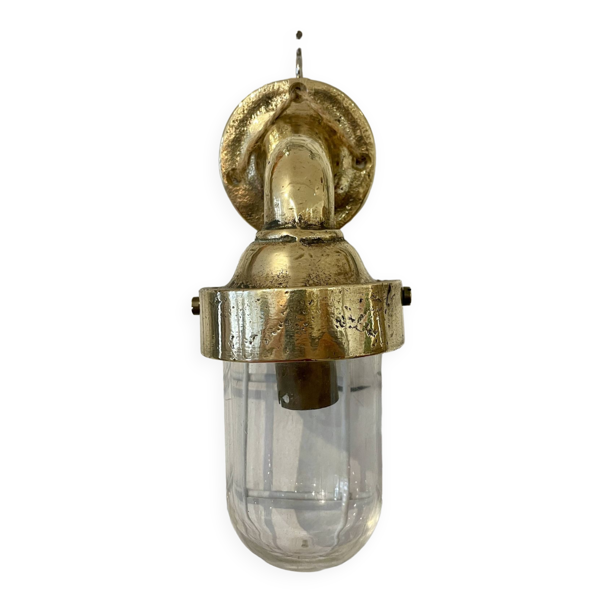 Brass marine wall light