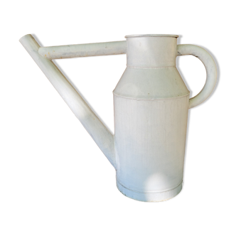 White vintage watering can
